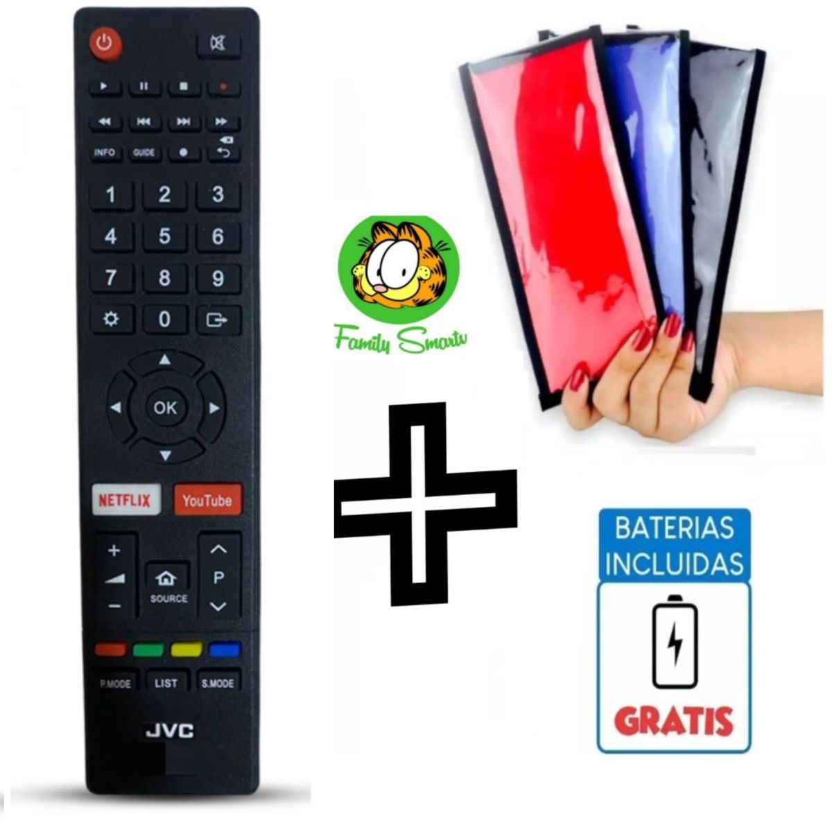 UNIVERSAL - Control Remoto Jvc Para Tv Smart Modelo RM-C3358 Nuevo