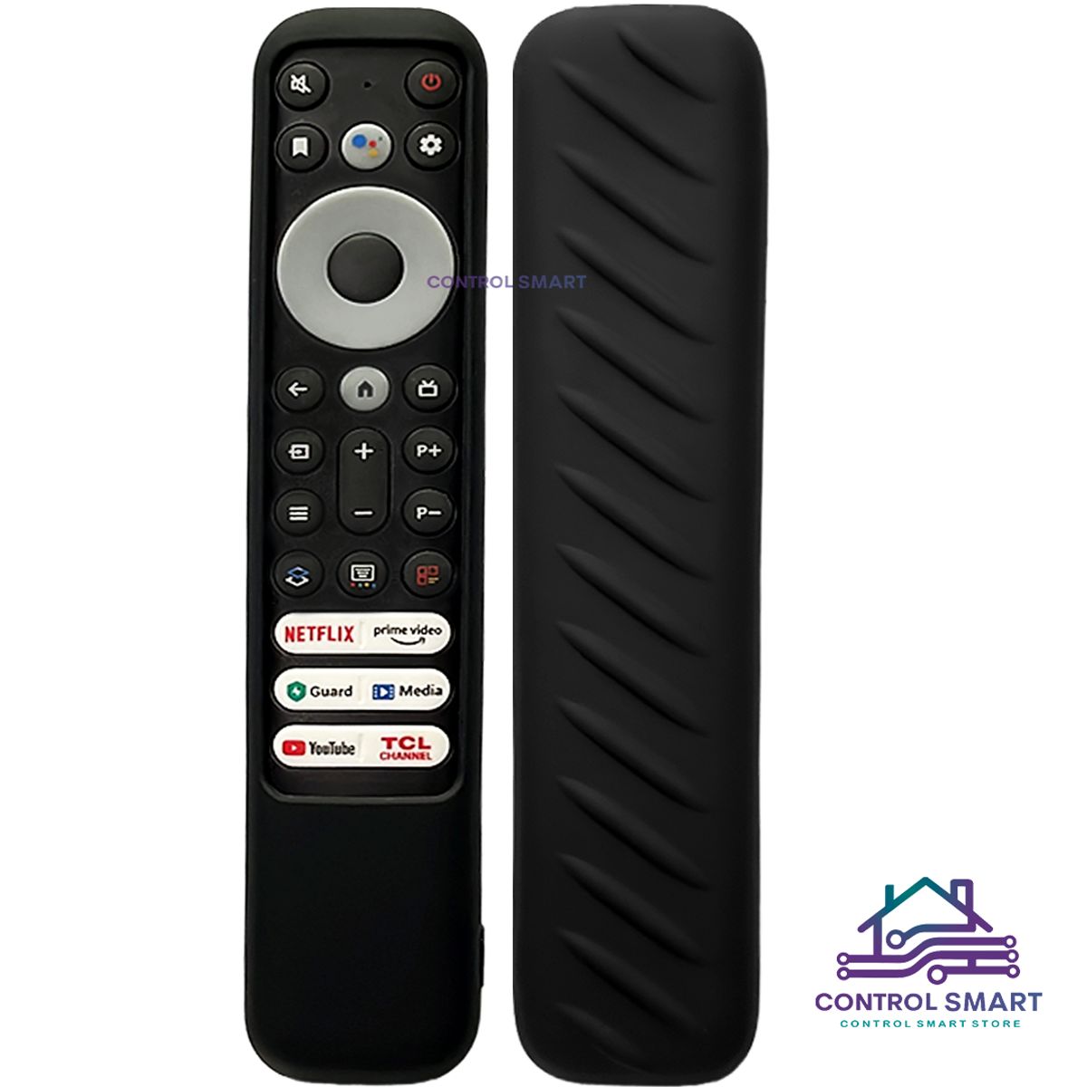 CASE - Funda Antideslizante Para Control TCL Máxima Protección Negro