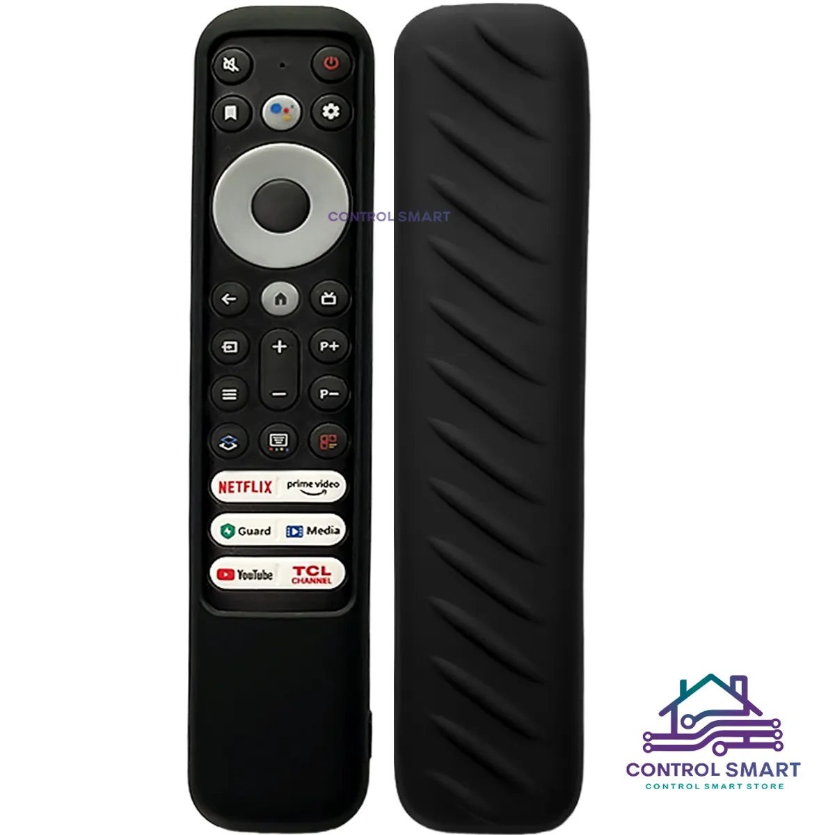 CASE - Funda Antideslizante Para Control TCL Máxima Protección Negro