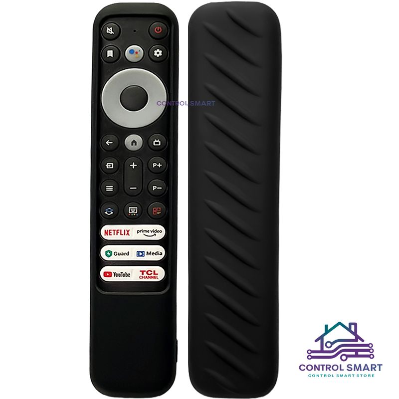 CASE - Funda Antideslizante Para Control TCL Máxima Protección Negro