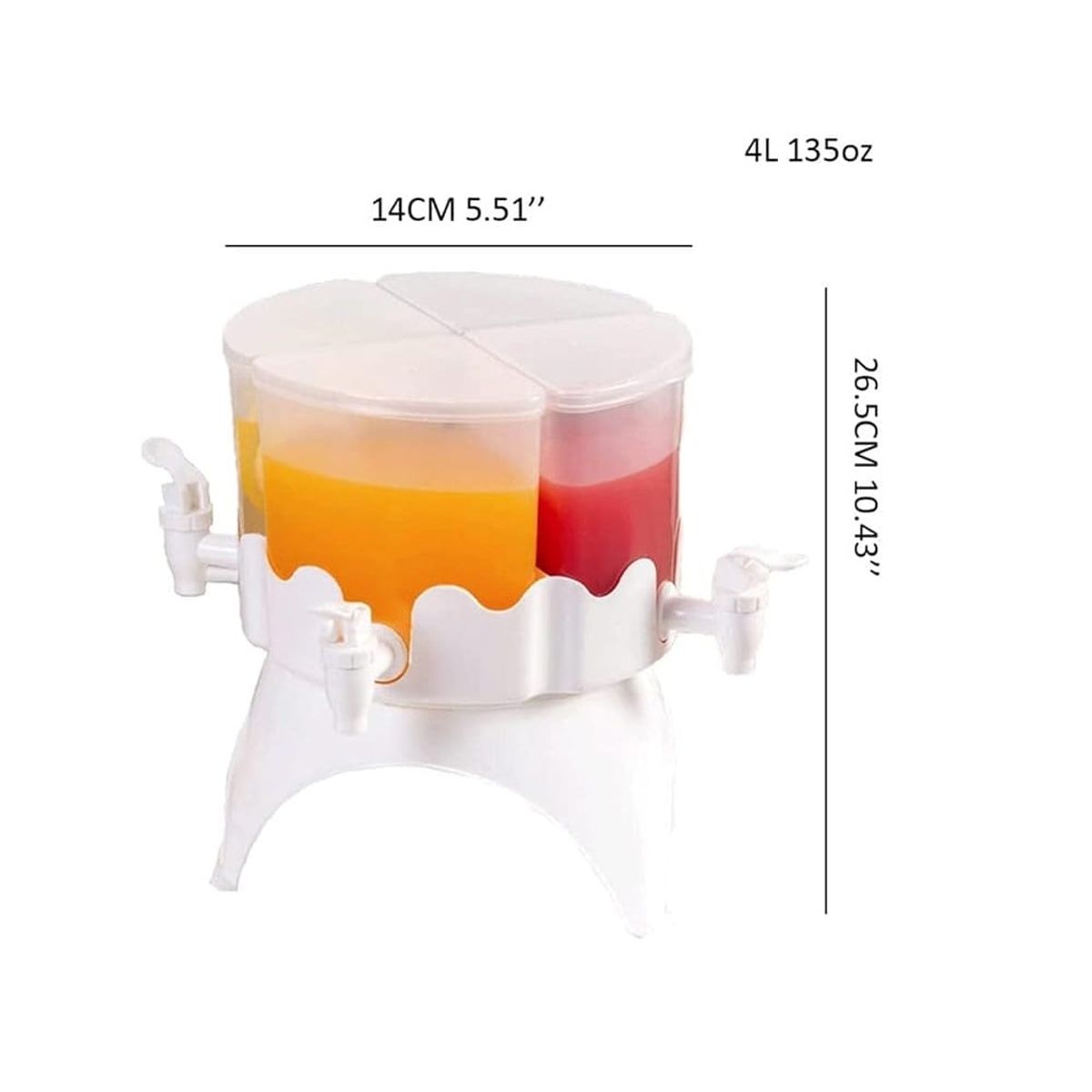 OTTOWARE - Dispensador de Agua de 4 Divisiones