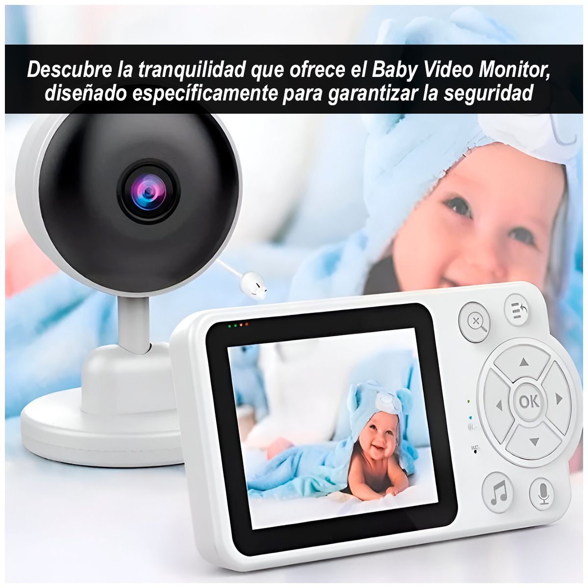 GENERICO - Cámara Baby Video Monitor Bebes Micrófono