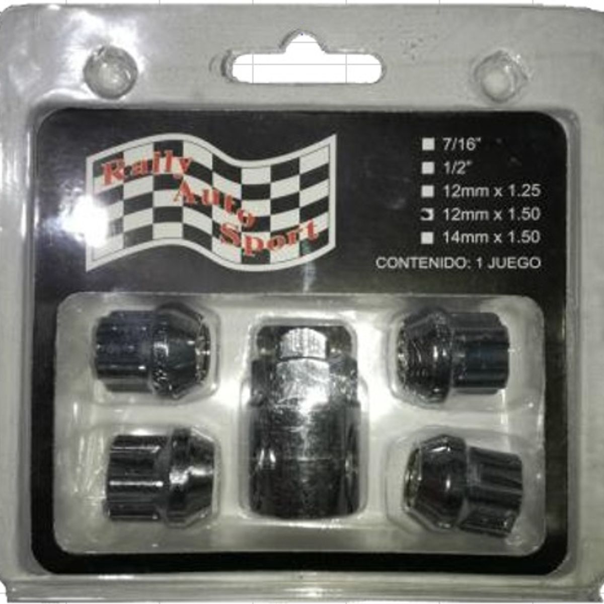 GENERICO - SEGURO DE RUEDA   PASANTE ABIERTO CROMADO - 4+1