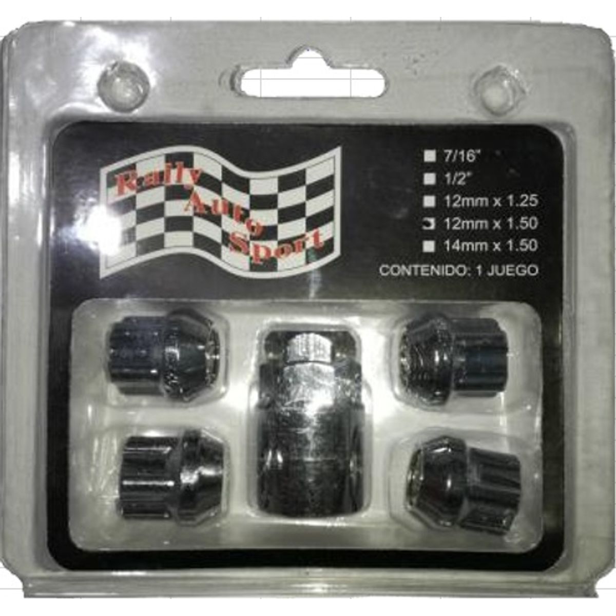 GENERICO - SEGURO DE RUEDA   PASANTE ABIERTO CROMADO - 4+1