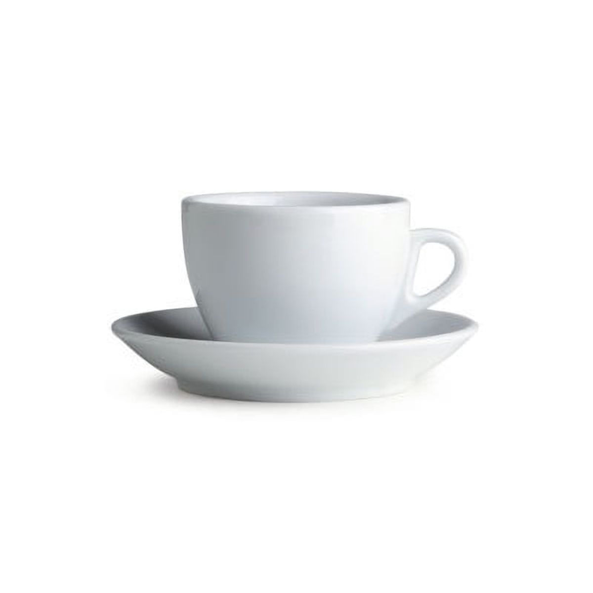 GENERICO - Set de 6 tazas Cappuccino Palermo Blanco de 200ml - Nuova Point