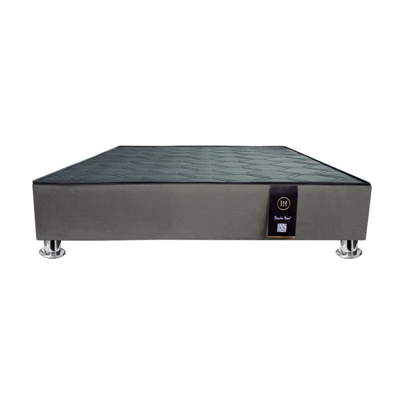 BARAKA HOME - Base de Cama Kolpa 1.5 Plz - Gris oscuro
