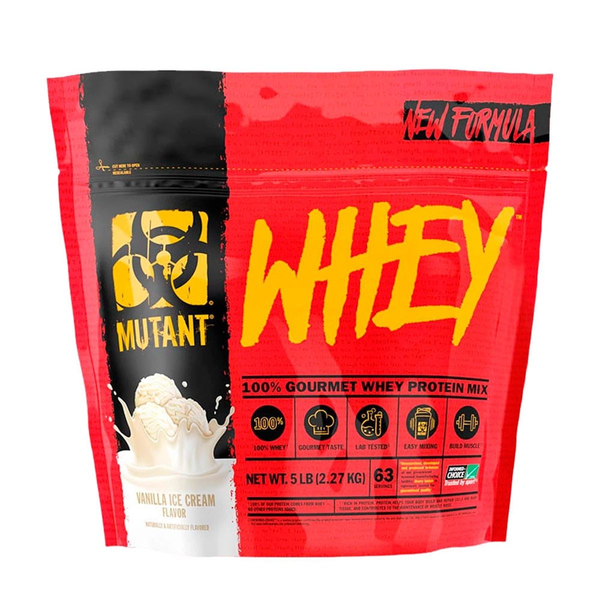 MUTANT - Mutant Whey 5lb Vainilla+Creatina Myprotein 250gr+Shaker