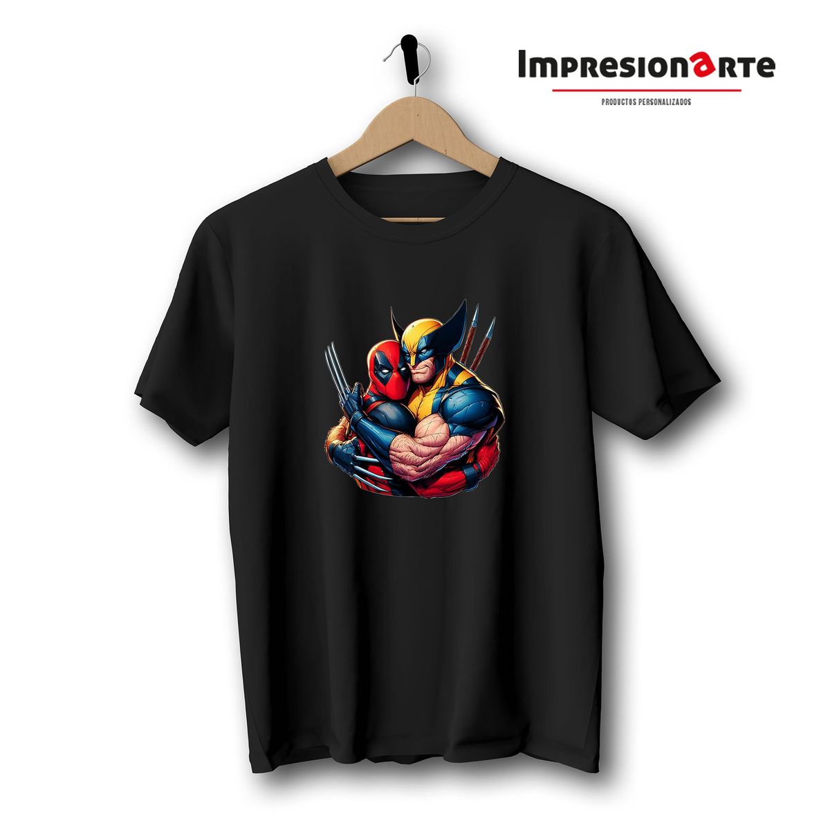 GENERICO - Polo Manga Corta Deadpool y Wolverine