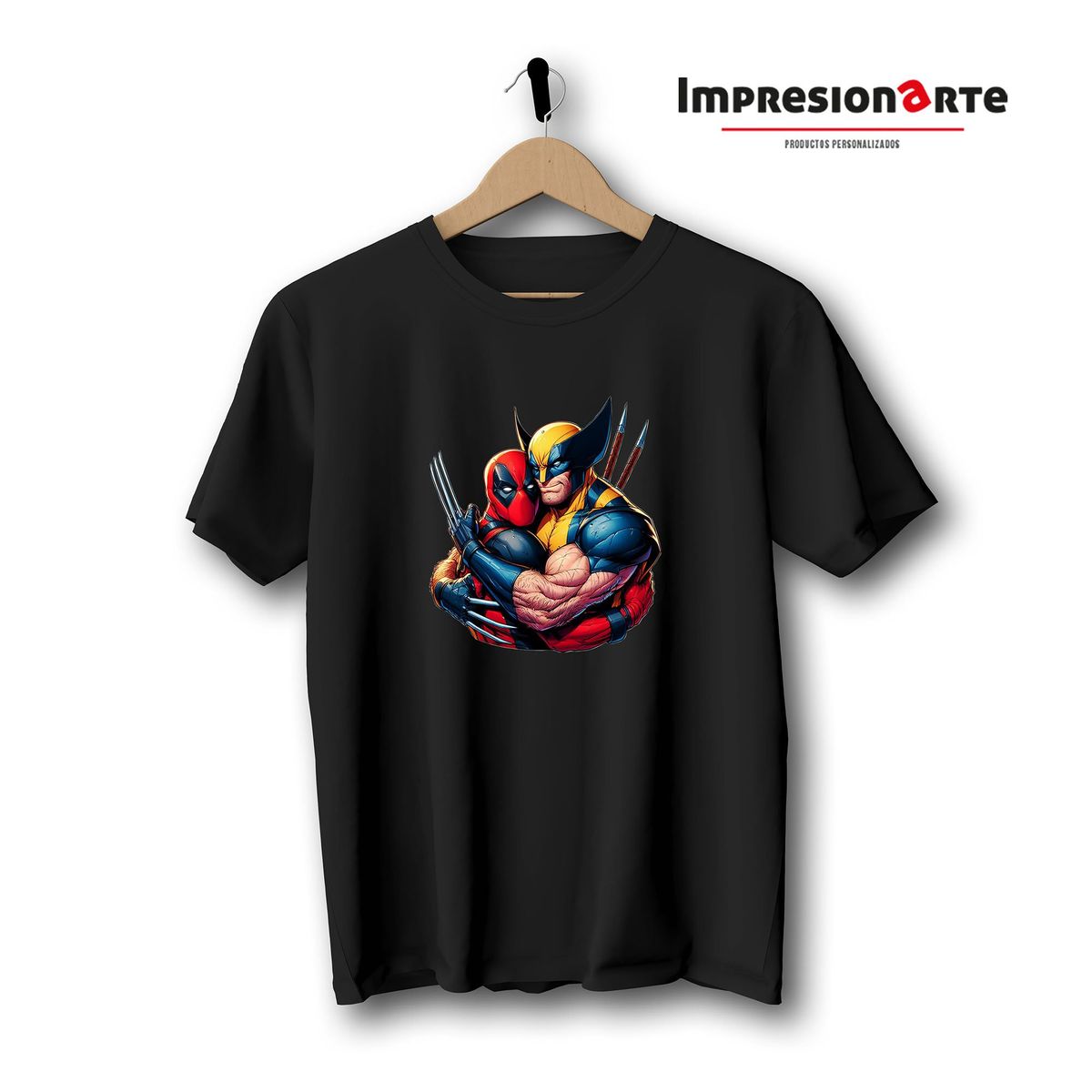 GENERICO - Polo Manga Corta Deadpool y Wolverine