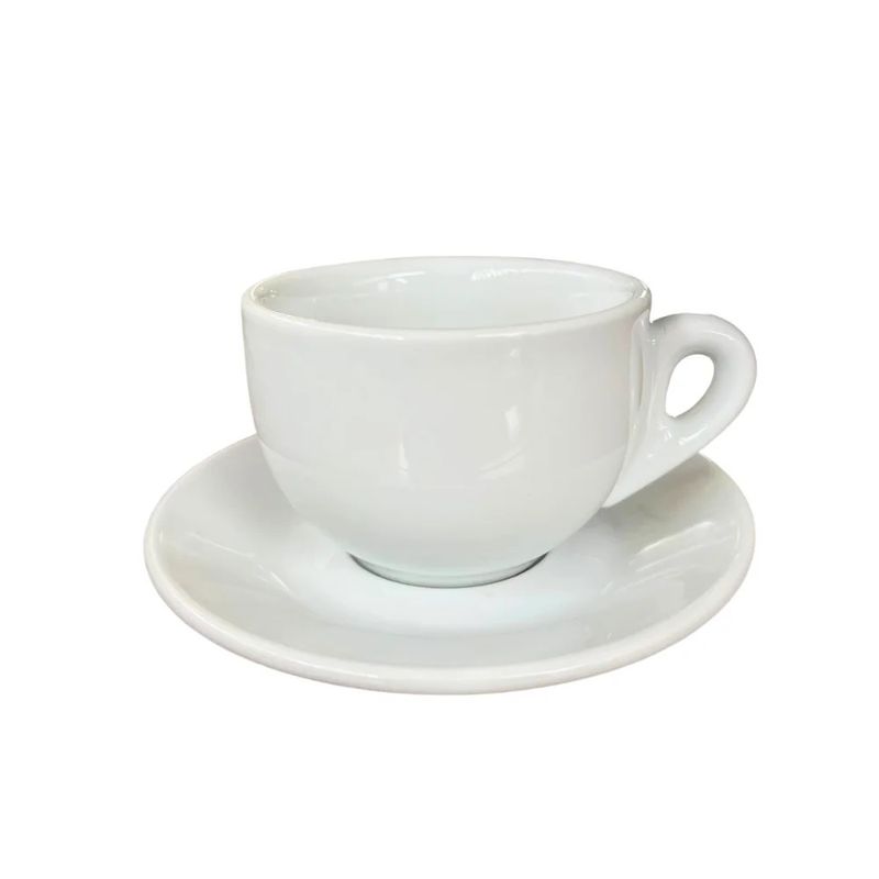 GENERICO - Set de 6 tazas Cappuccino XL/Latte Milano Blanco de 200ml