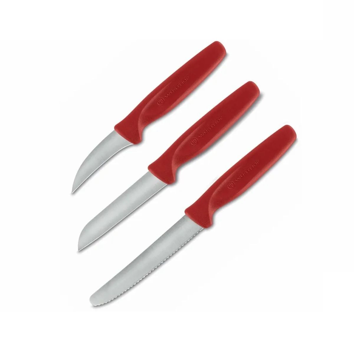 WUSTHOF - Set de 3 Cuchillos utillitarios Create Rojo