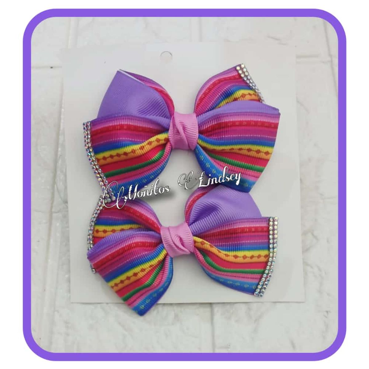 GENERICO - Parecitos RAYAS para Niña - Moñitos Lindsey