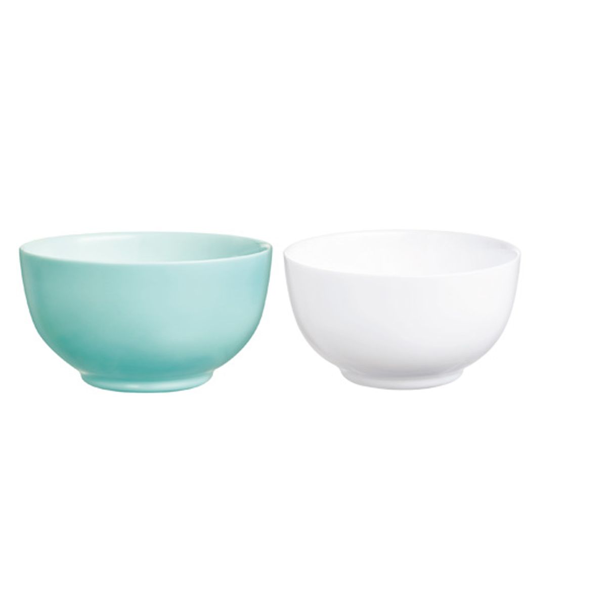 LUMINARC - Bowl  X2 14,5 cm  blanco y turquesa diwali