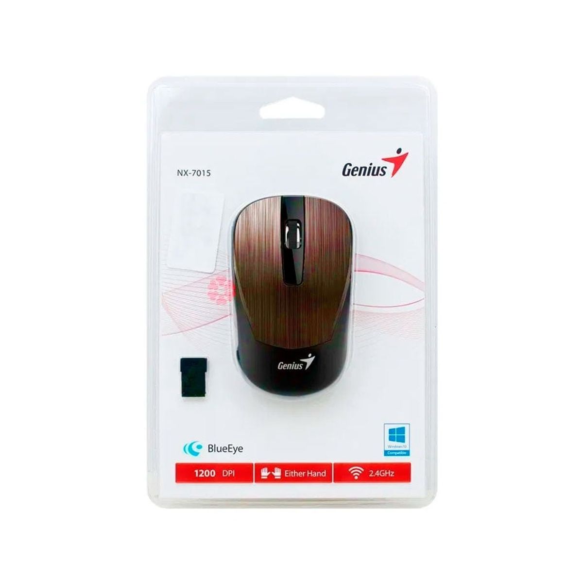 GENIUS - Mouse Inalambrico Marron Genius Nx7015