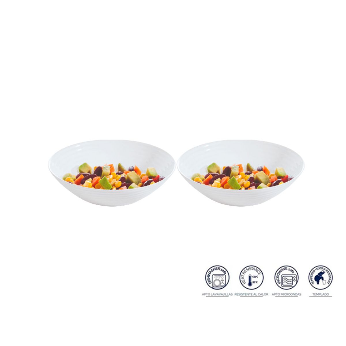 LUMINARC - Bowl  X2 20 cm harena blanco