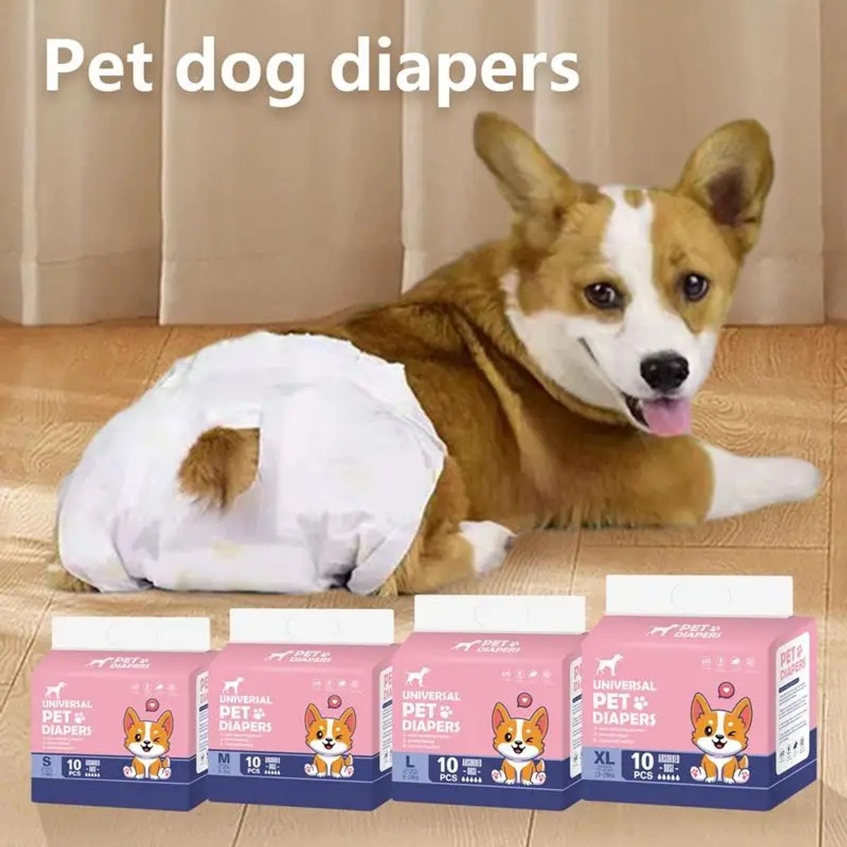 GENERICO - Pañal para perro hembra calzon para celo Talla L 34-50cm