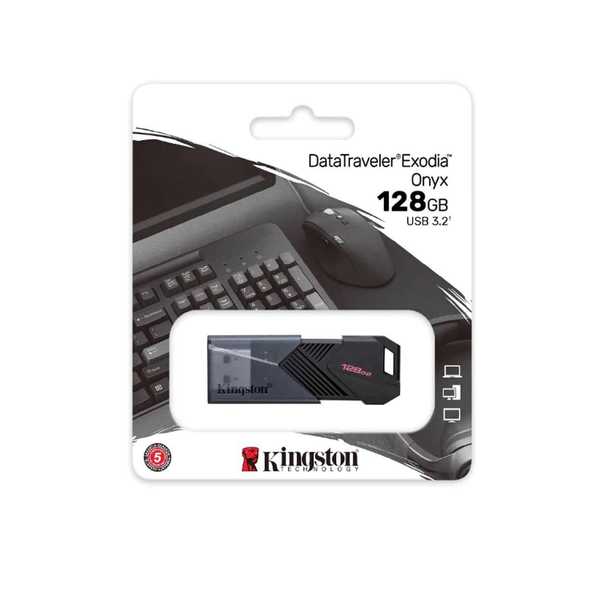 KINGSTON - MEMORIA USB KINGSTON EXODIA ONYX 128GB