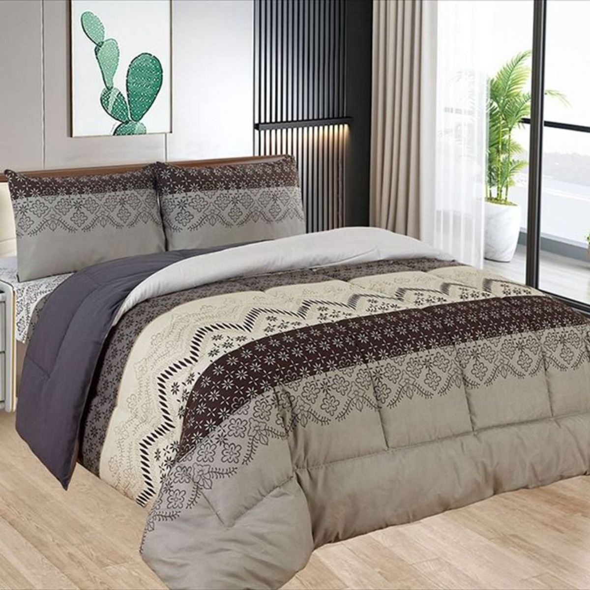 CASATEX - EDREDÓN CASATEX TELA CON TELA 100% ALGODÓN DE 2 PLZ