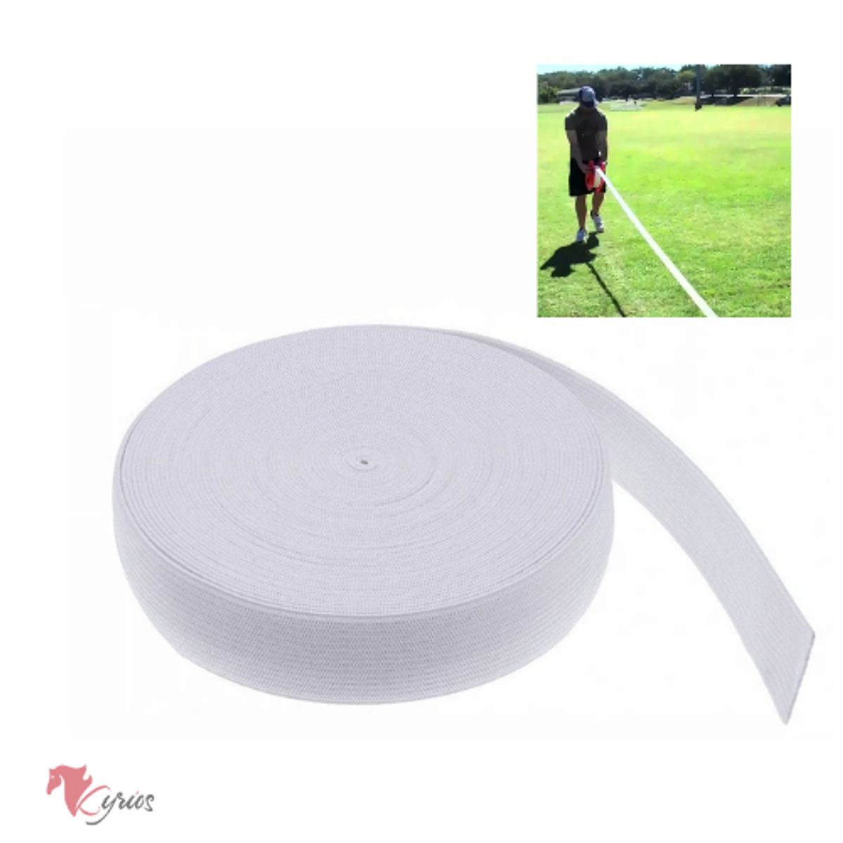 NACIONAL - CINTA MARCACIÓN PARA CANCHA FÚTBOL VOLEY ROLLO BLANCO