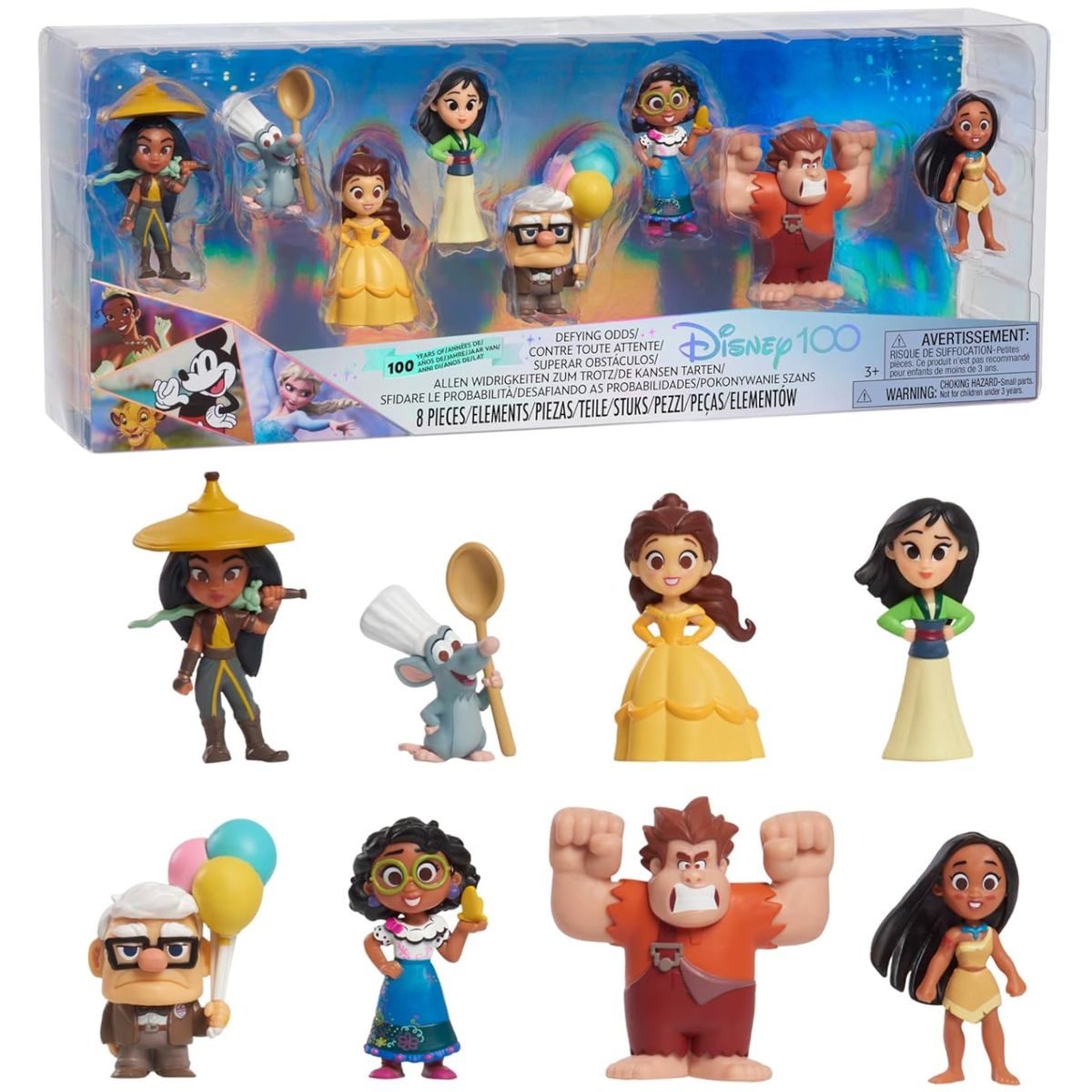 JUST PLAY - Figuras Disney 100 años Pocahontas, Remy, Carl, Mulan, Ralph