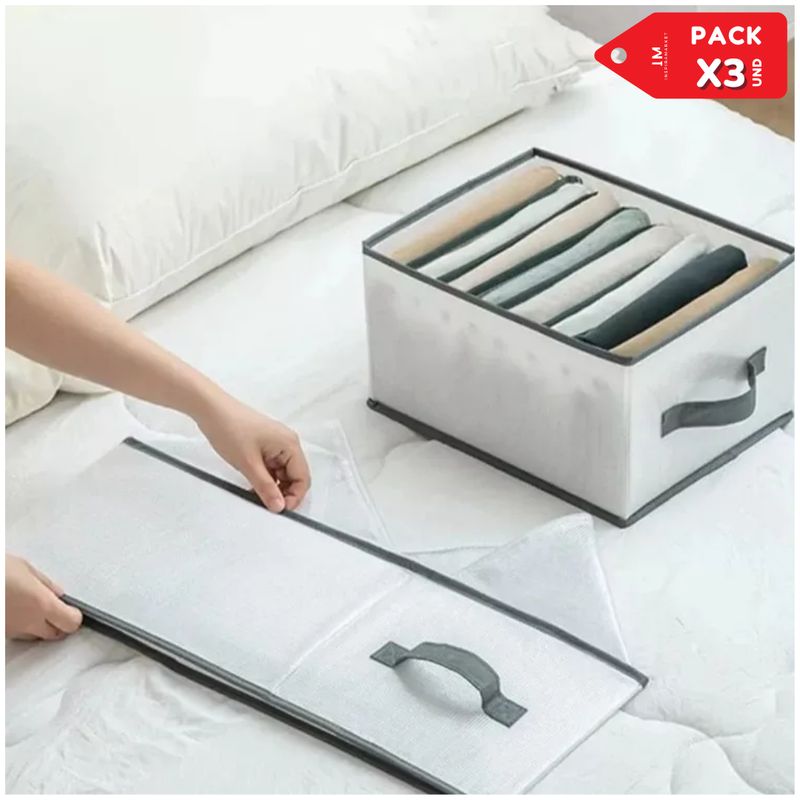 INSPIRA - Organizador multiusos de polos camisas ropa 9 Compartimentos