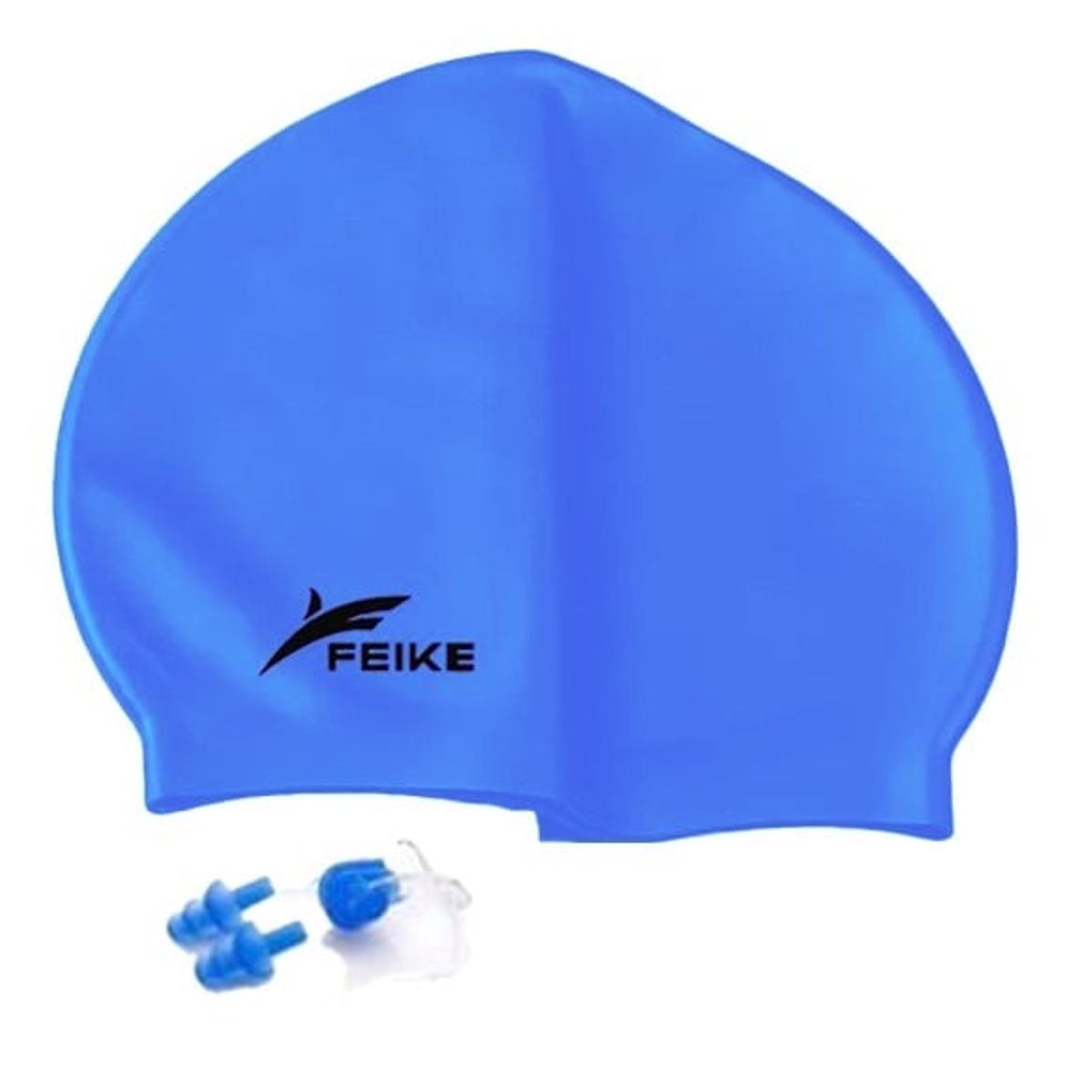 FEIKE - Gorro para Natacion Azul de Silicona