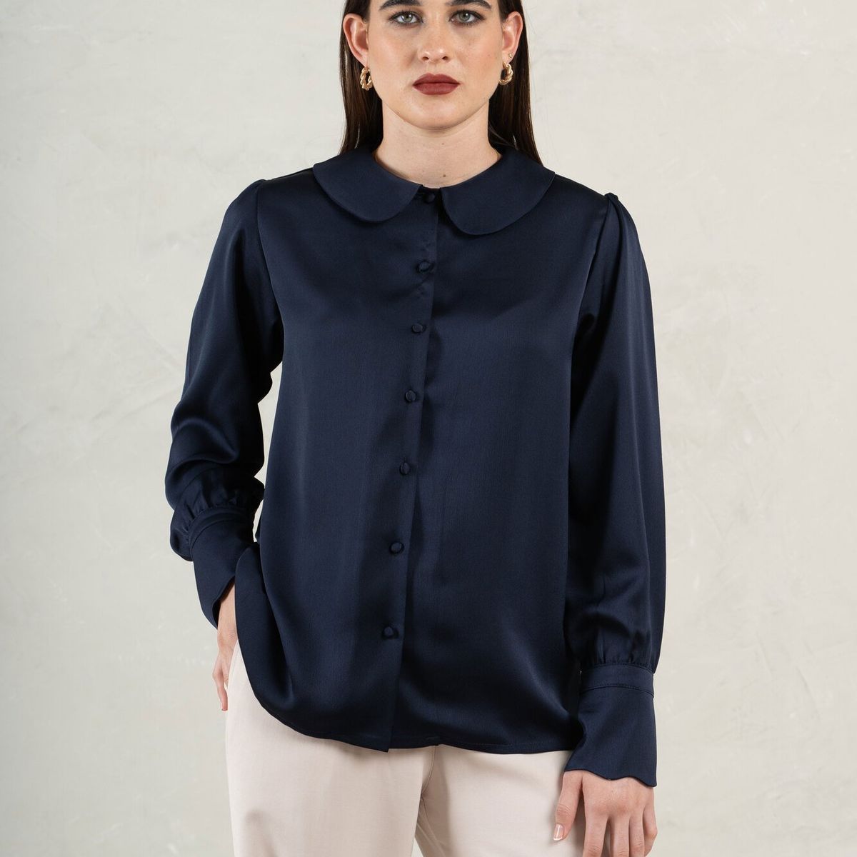 FASSINE - Blusa Manga Larga Casual Mujer Fassine