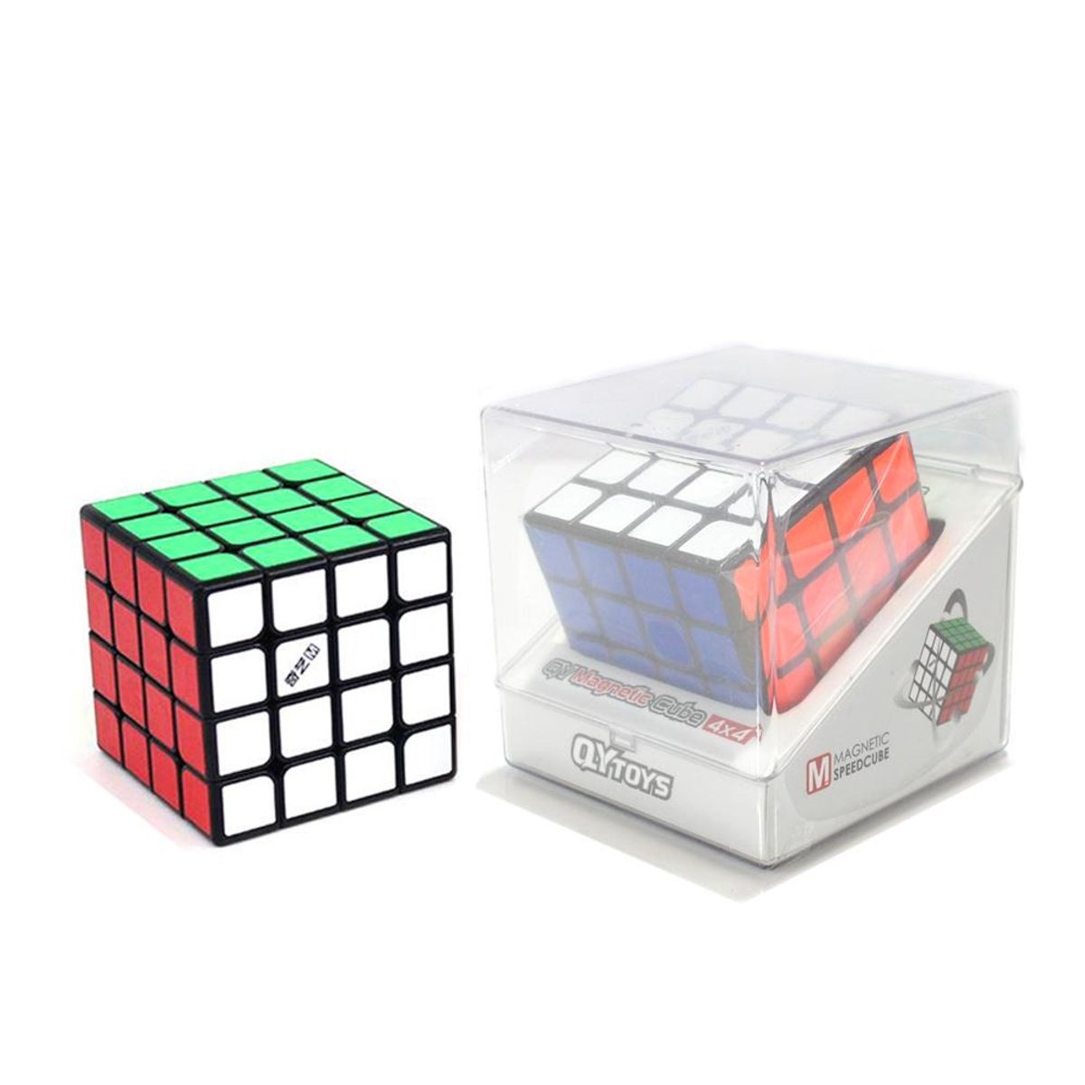QIYI - Geekcuber Cubo 4x4 QiYi MS Magnético Base Negra