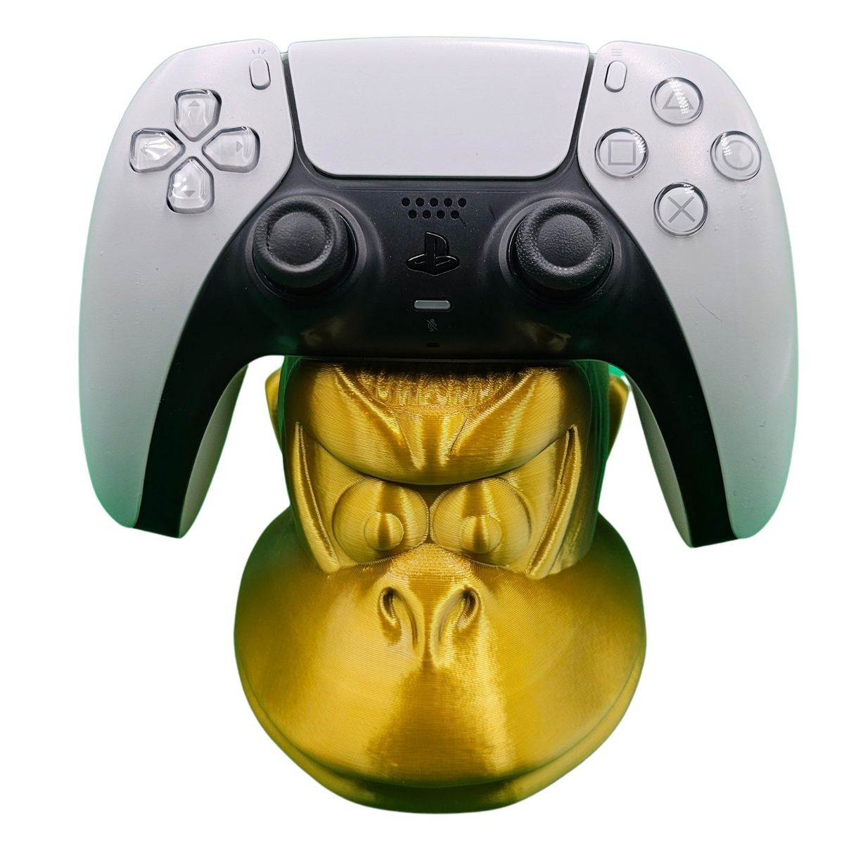 GENERICO - Soporte Para Mando de PlayStation donkey kong Color Oro Plata.