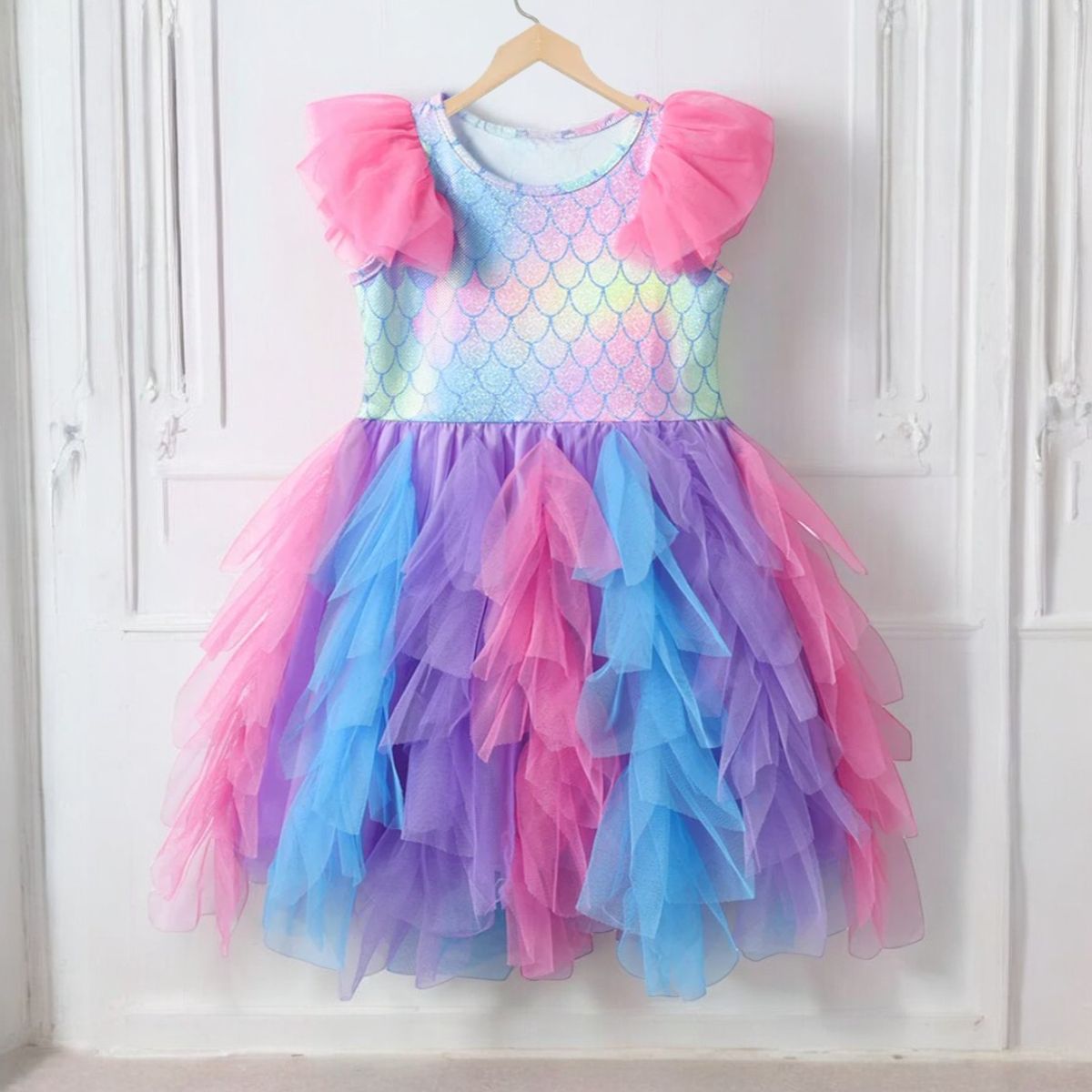 GENERICO - VESTIDO DE NIÑA PARA FIESTA - DISEÑO SIRENITA