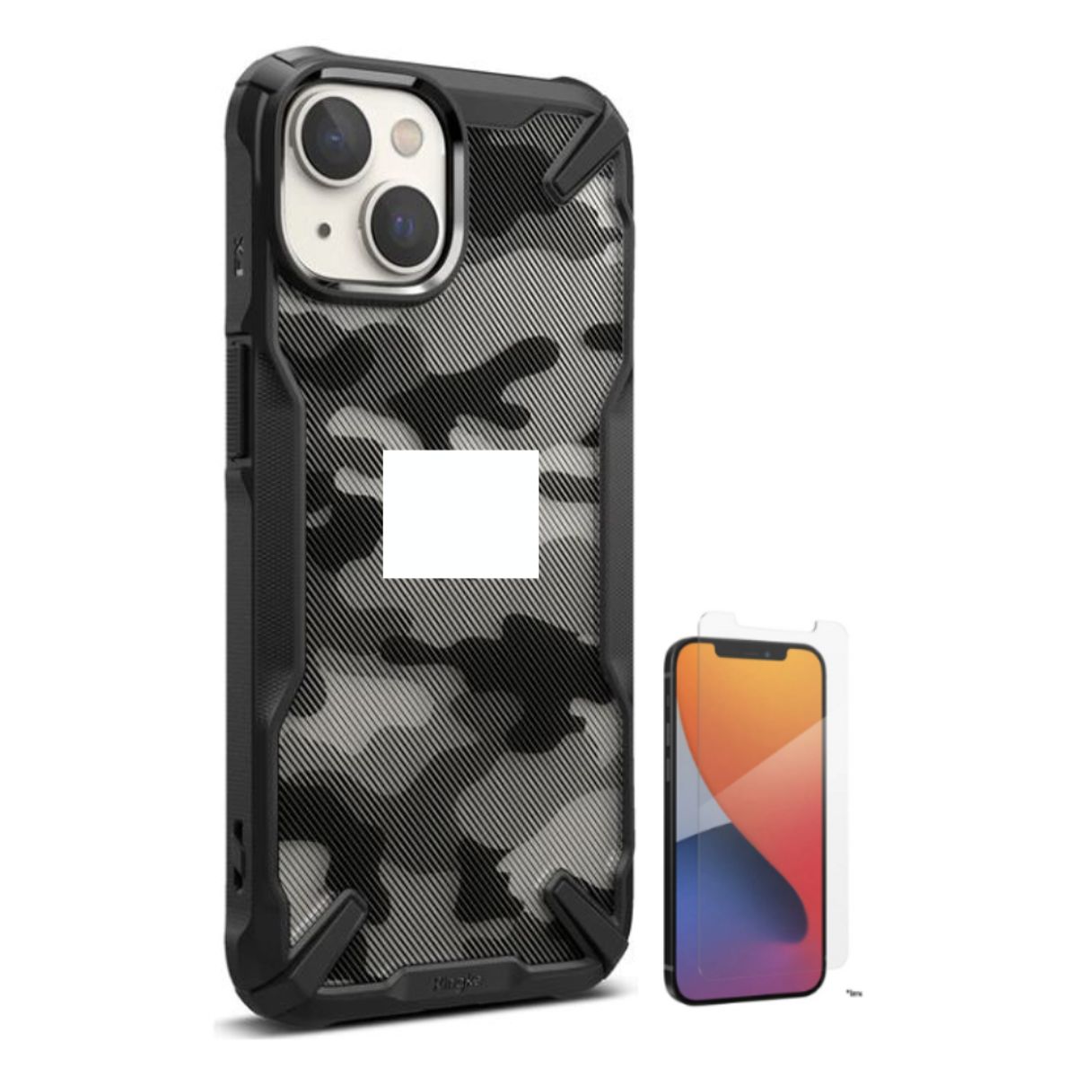 RINGKE - CASE RINGKE FUSION X CAMUFLADO IPHONE 14 PLUS Y VIDRIO