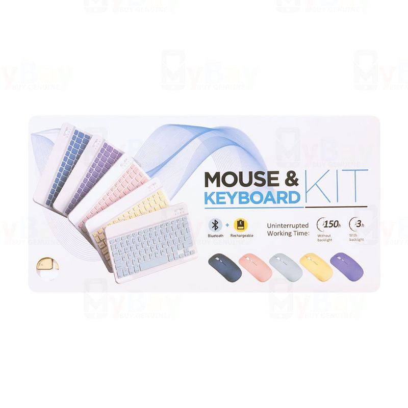 GENERICO - TECLADO Y   MOUSE   SUPER DELGADO CELESTE  O  VERDE CLARO