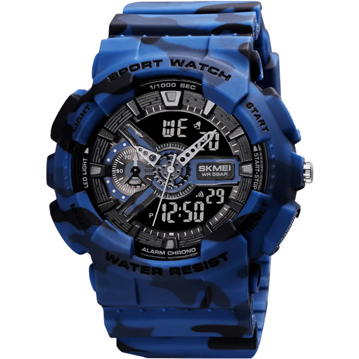 SKMEI - Reloj Skmei 1688 Deportivo azul timer