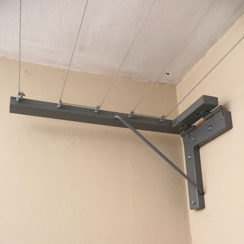GENERICO - Tendedero de Pared Reforzado IMAHI 5Líneas 3m  plomo