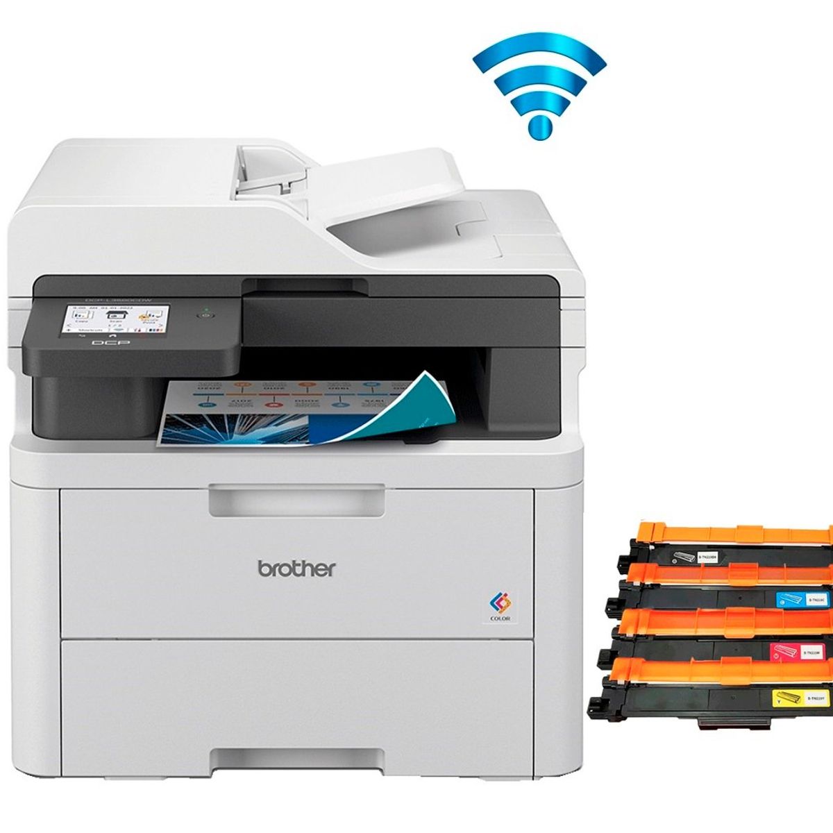 BROTHER - Brother DCPL3560CDW Multifuncional digital a Color 27ppm