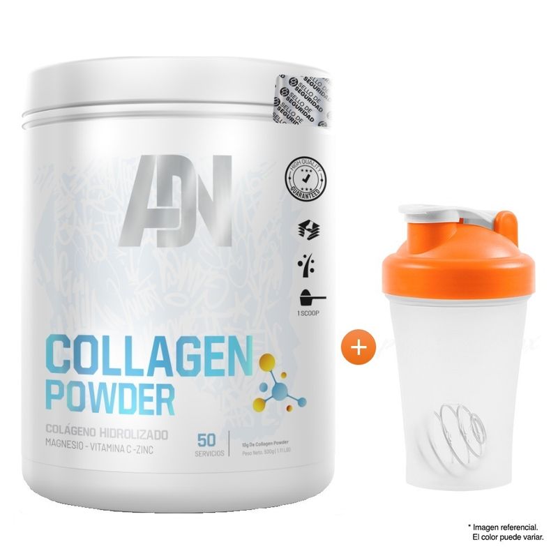 ADN - Colageno hidrolizado Collagen Powder 500g Fruit Punch