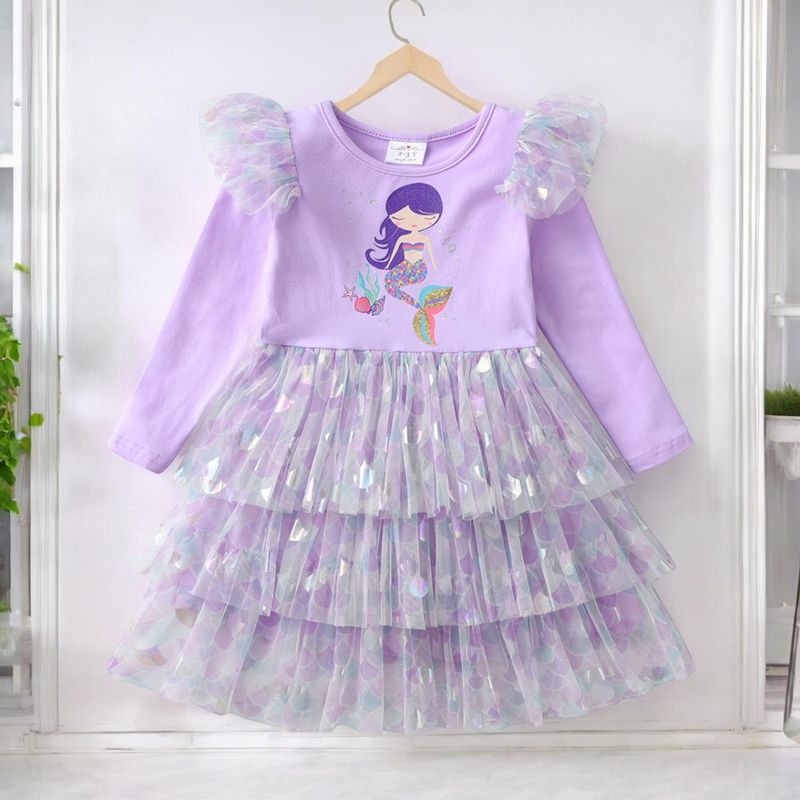 GENERICO - VESTIDO DE NIÑA SIRENITA - FIESTA