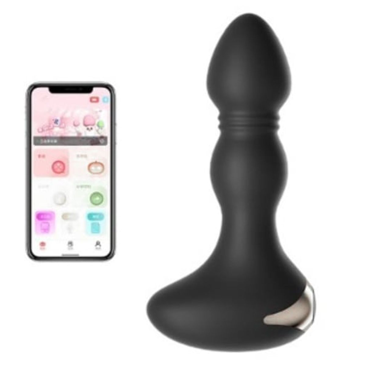 GENERICO - PLUG VIBRADOR CON APP Y CARGA USB