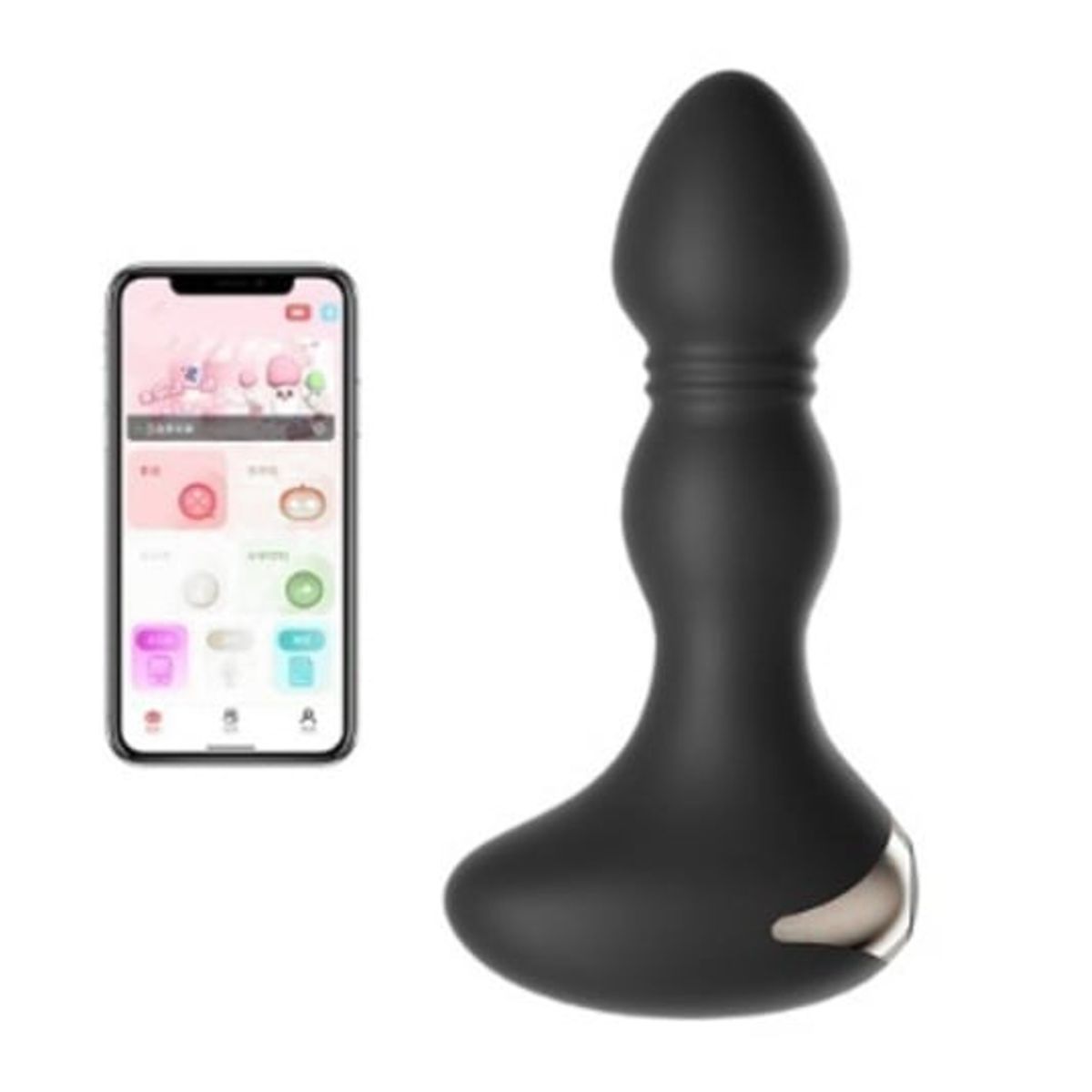 GENERICO - PLUG VIBRADOR CON APP Y CARGA USB