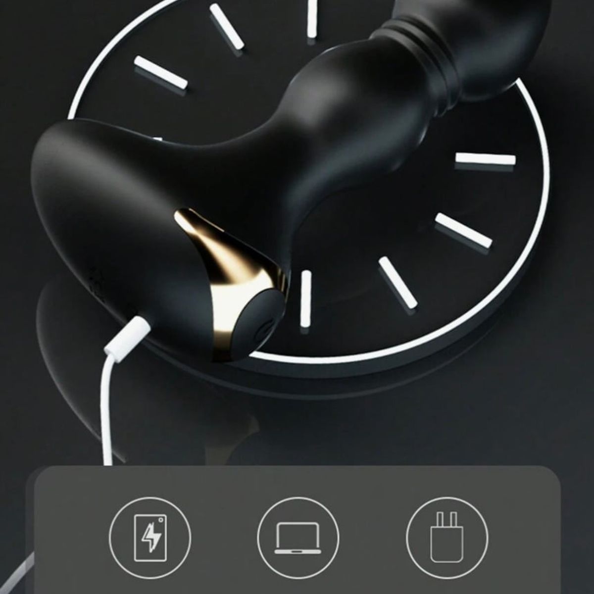 GENERICO - PLUG VIBRADOR CON APP Y CARGA USB