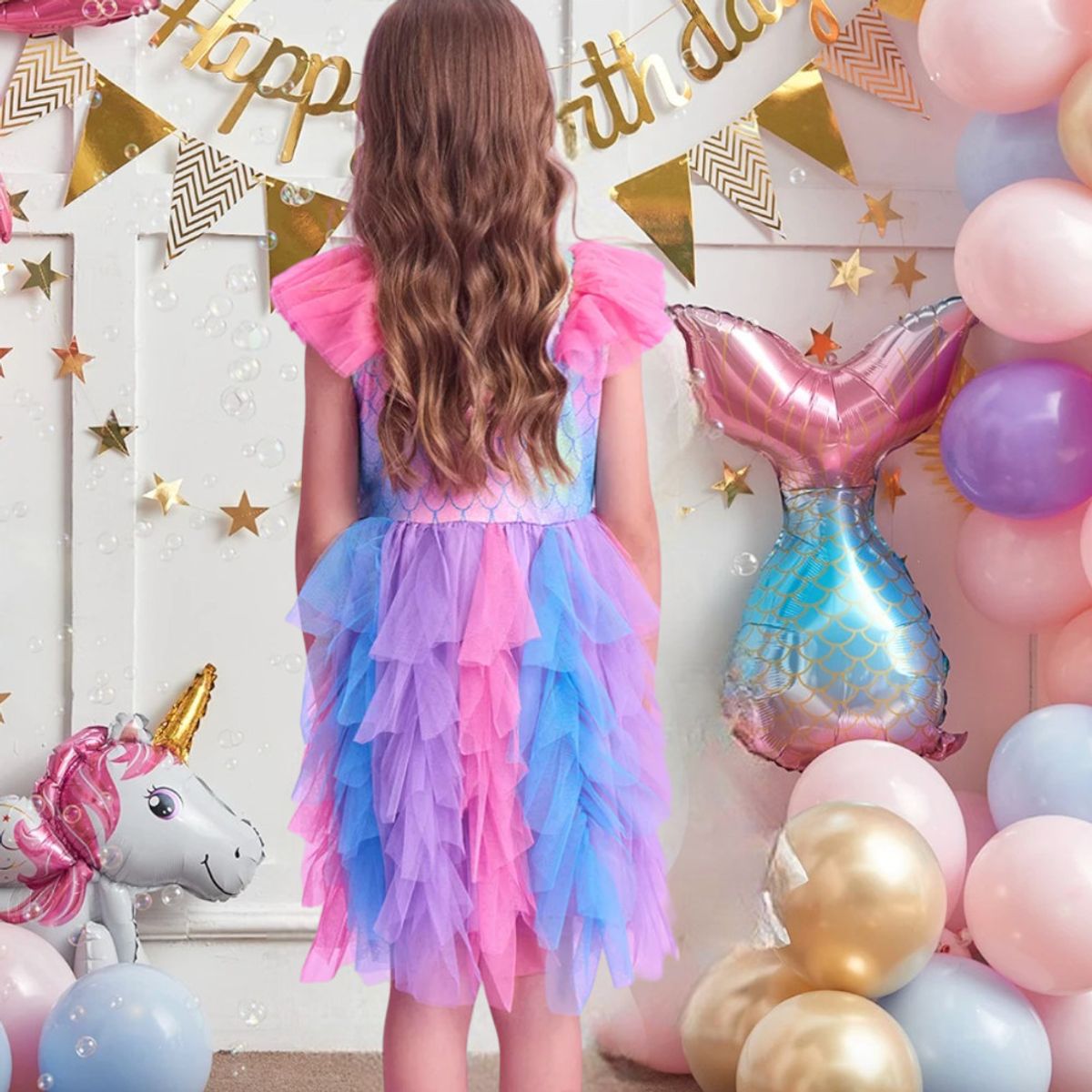 GENERICO - VESTIDO PARA NIÑA PARA FIESTA DE SIRENA