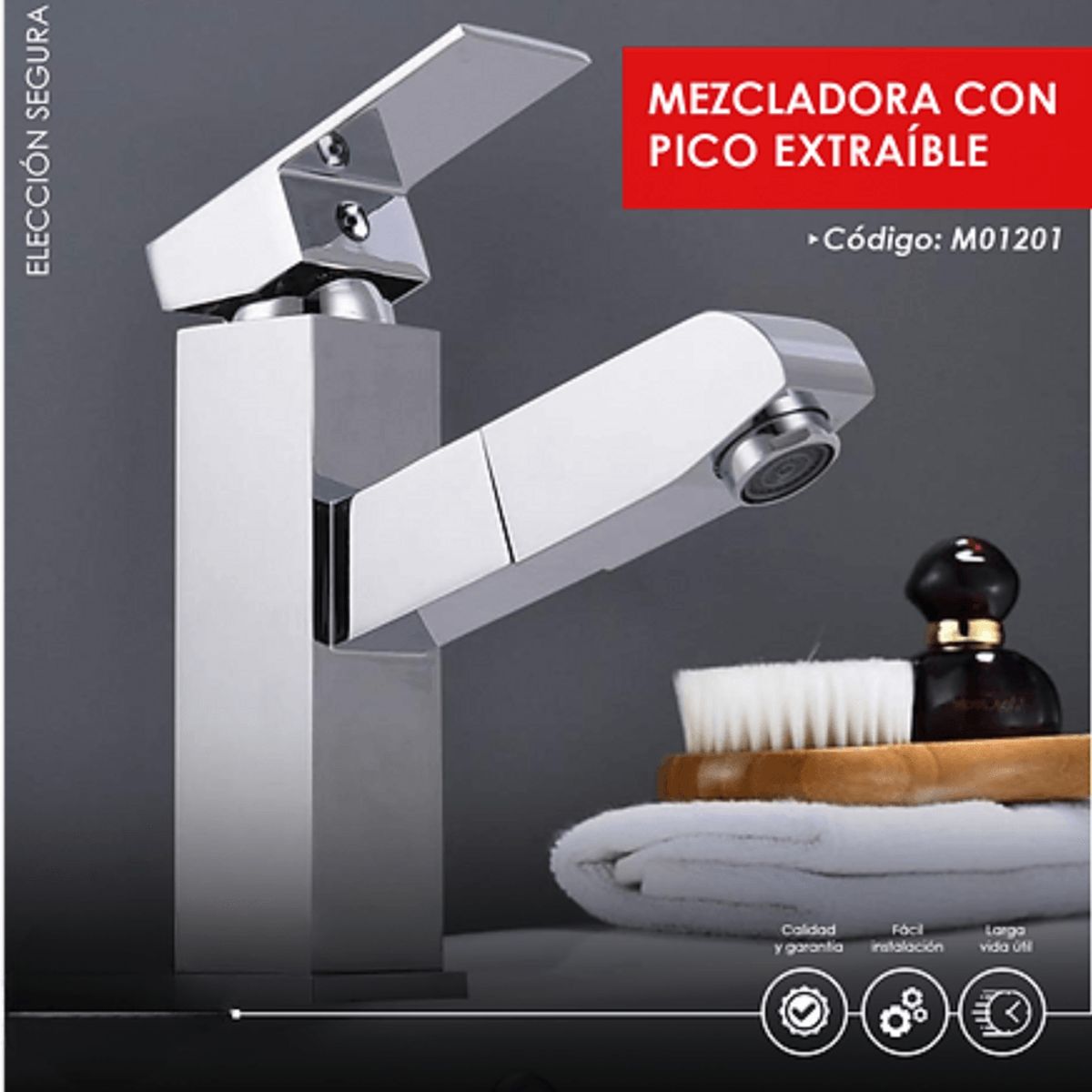 GENERICO - Mescladora Monocomando Metal Cromado