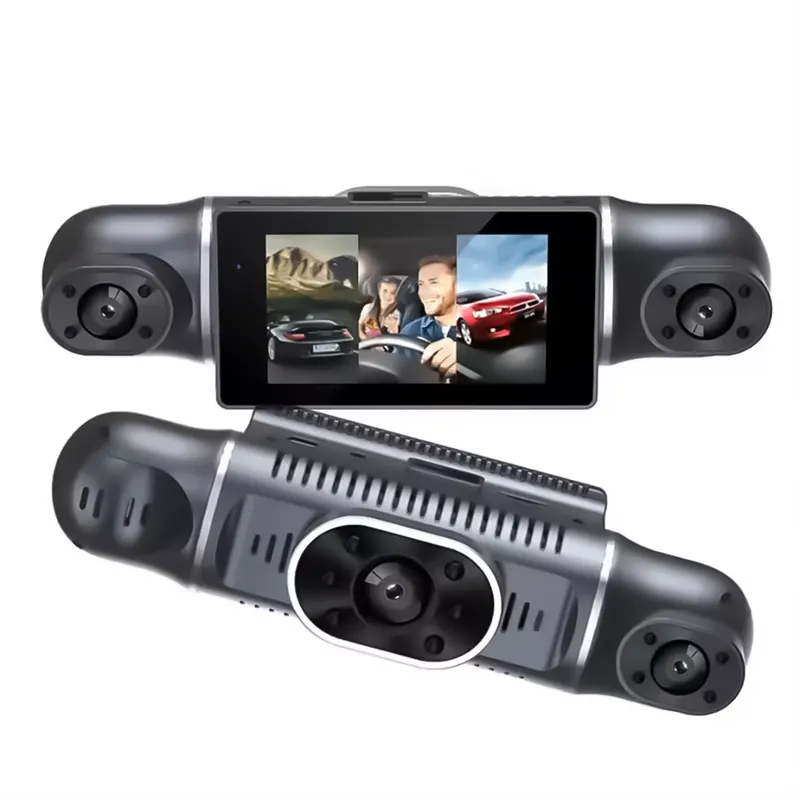 GENERICO - Camara De Auto Dashcam Full Hd Triple Lente 1080p + cámara de trasera