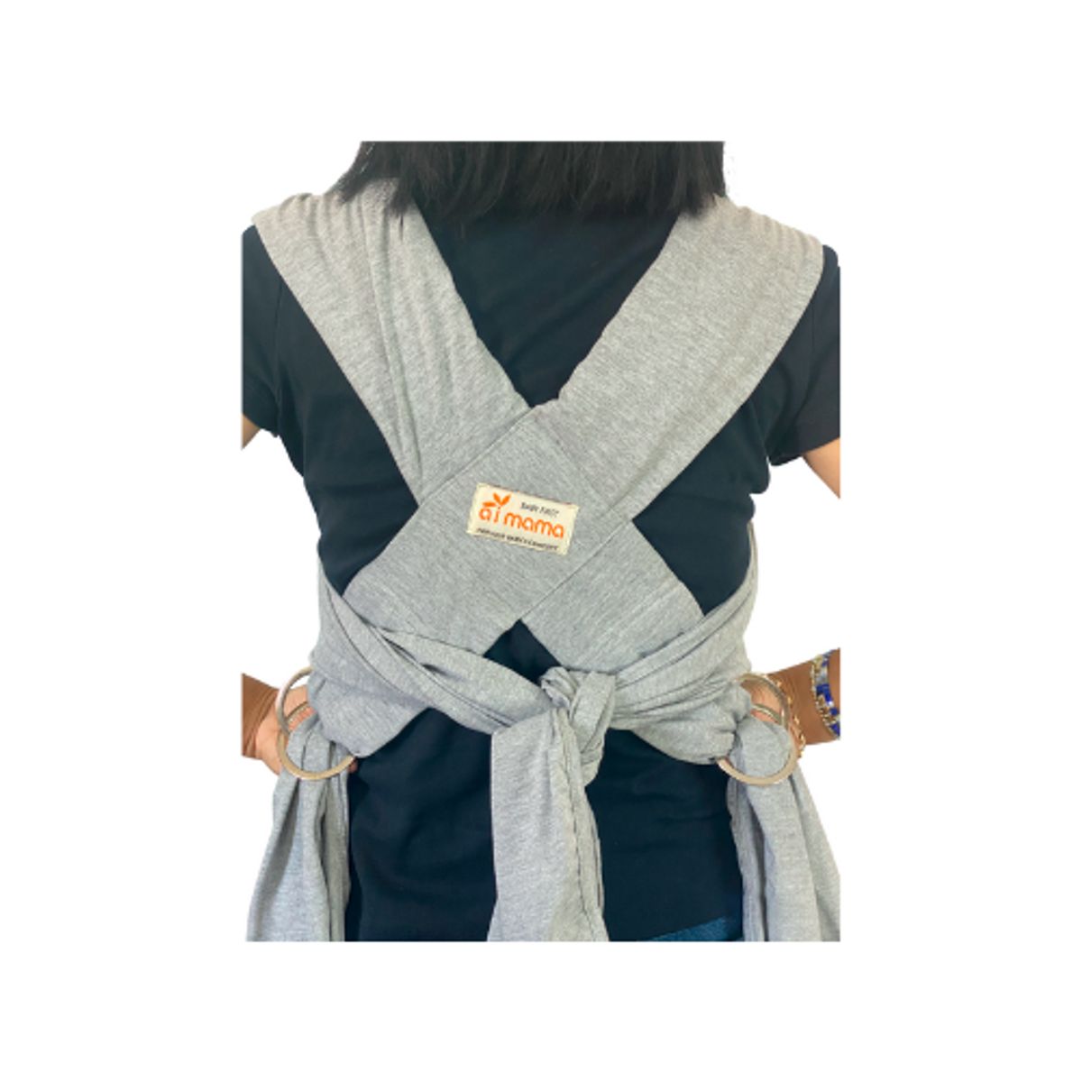 AIMAMA - Fular Pre Armado Gris Azul Carrito