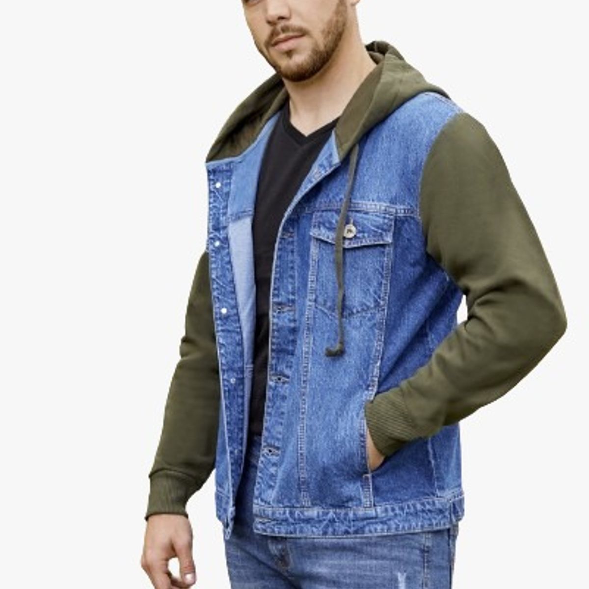 ZOHAR - Casaca para hombre - Kevin Snaax-Verde Militar