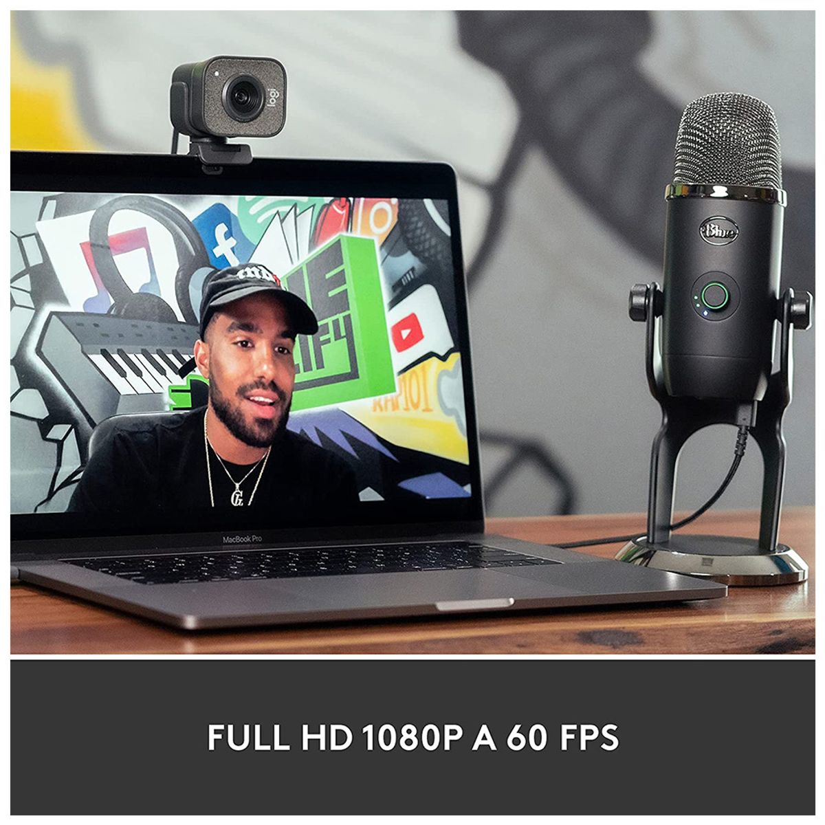 LOGITECH - Webcam Logitech Streamcam Plus 1080P 60FPS