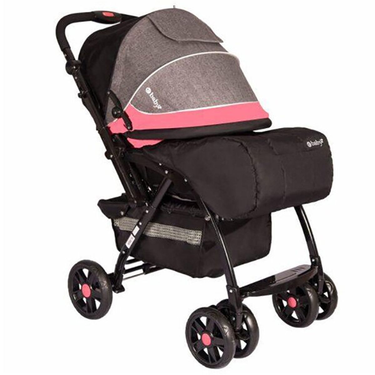 EBABY - Coche Cuna YODIE 1142-1 pink