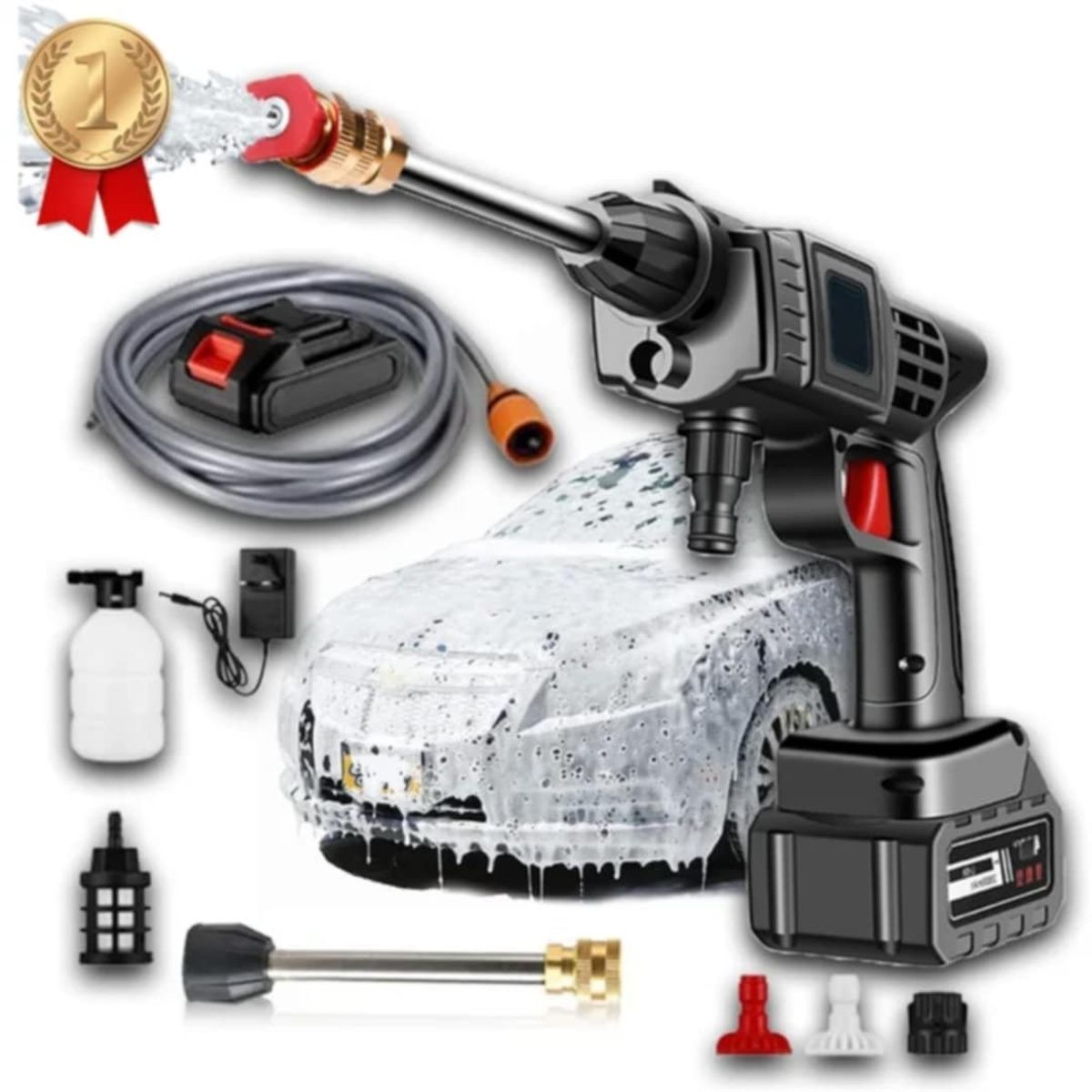 GENERICO - Hidrolavadora Pistola Hidrojet Portatil Inalambrico 24V Auto
