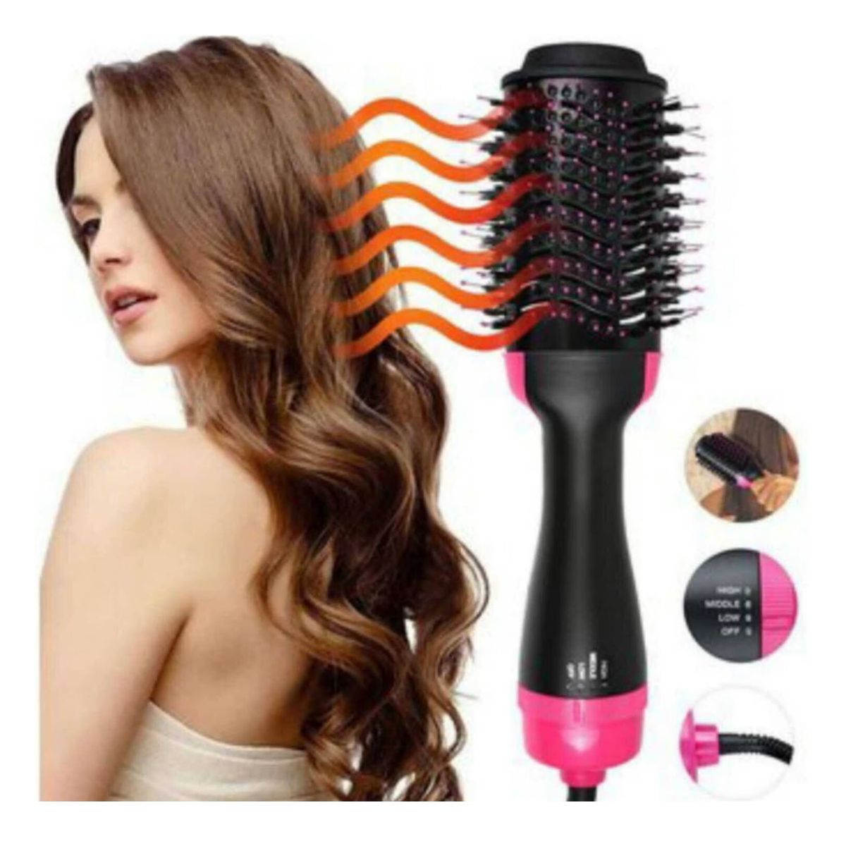 GENERICO - Secador Alisador y Ondulador One Step 2 en 1