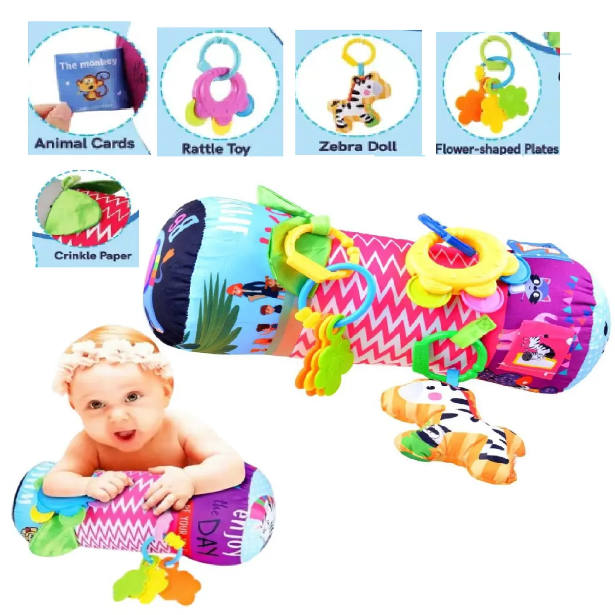 GENERICO - RODILLO DE ESTIMULACION SENSORIAL PARA BEBE GATEO